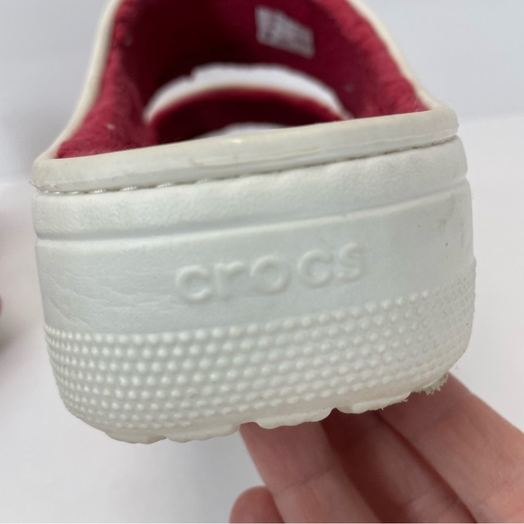 Crocs Classic Cozzzy Sandals Women 12 Men 10 Fuzzy Slippers Holiday Sweater - Picture 6 of 8